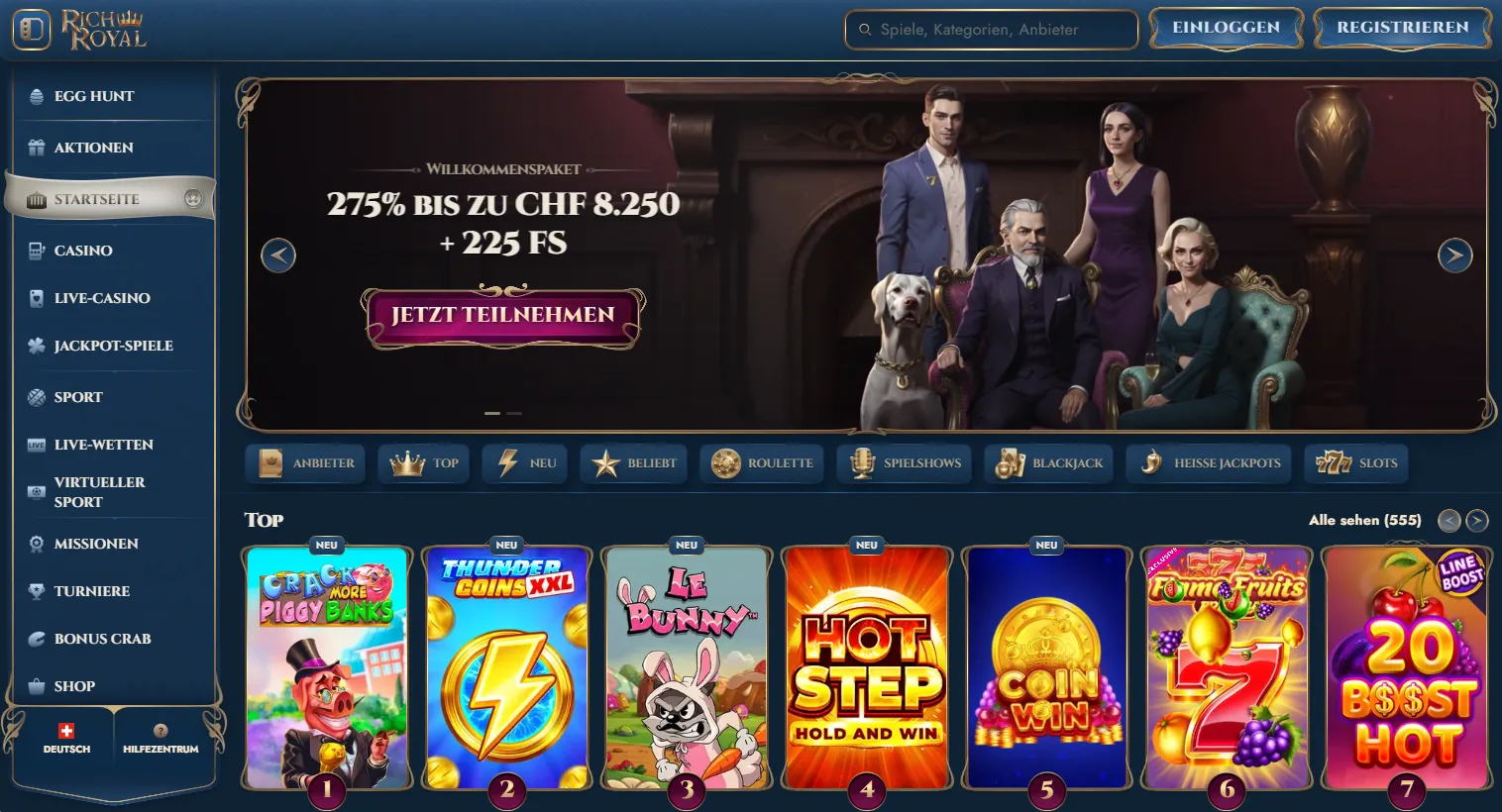 Die besten neuen Online Casinos Schweiz 2026 im Überblick