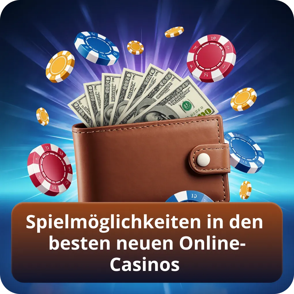 Spielmöglichkeiten in den besten neuen Online-Casinos